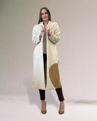CAPPOTTO A CUORE SFODERATO PANNA-CUORE BEIGE