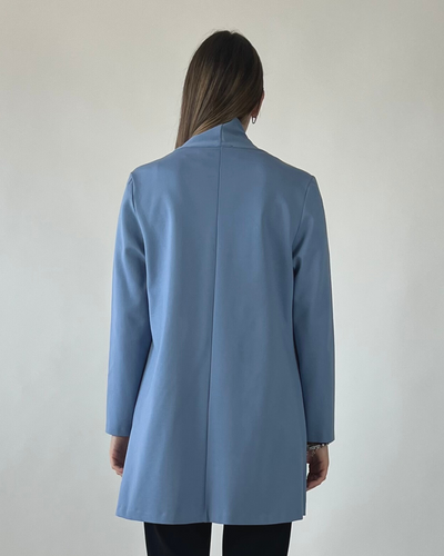 CARDIGAN COLLO A SCIALLE IN TINTA UNITA POLVERE