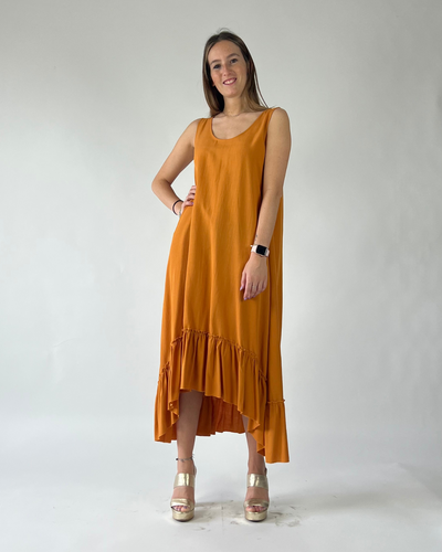 ABITO OVER SMANICATO ARANCIO