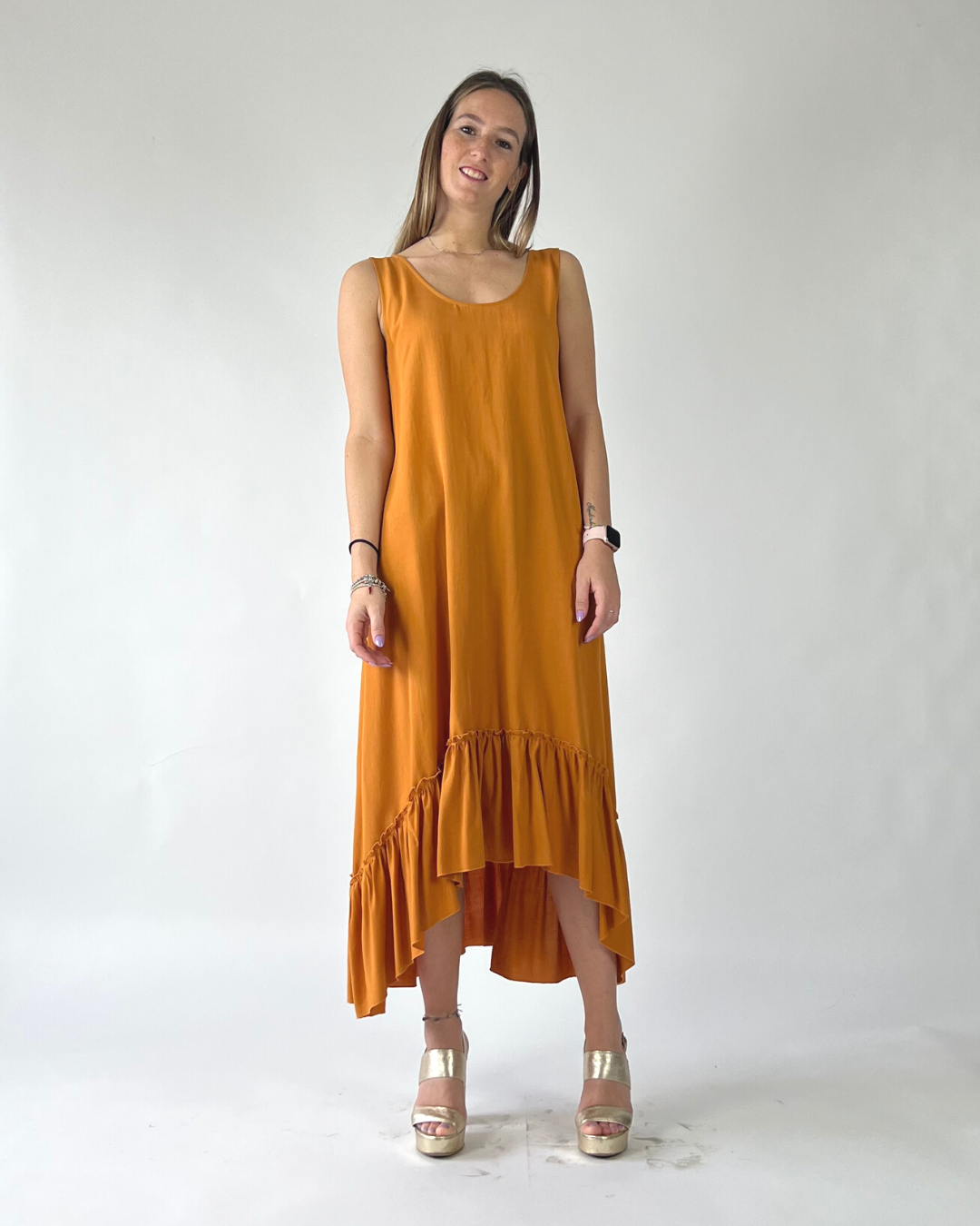 ABITO OVER SMANICATO ARANCIO