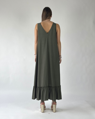 ABITO OVER SMANICATO VERDE
