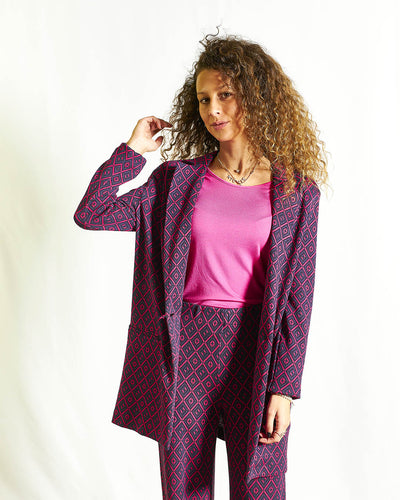 GIACCA JAQUARD OPTICAL OVERSIZE