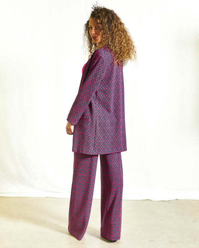 PANTALONE JAQUARD OPTICAL PALAZZO