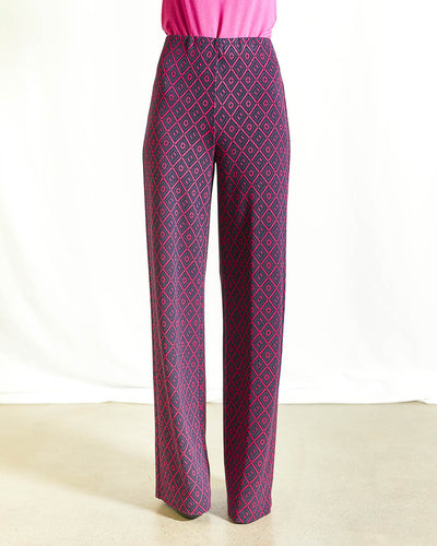 PANTALONE JAQUARD OPTICAL PALAZZO