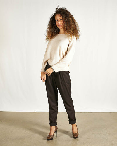 MAGLIA CON BOTTONI BEIGE