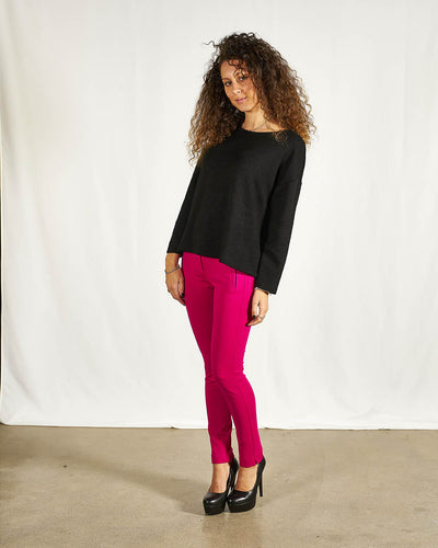MAGLIA CON BOTTONI NERA