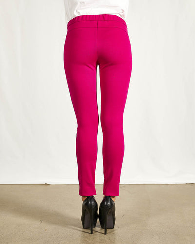 PANTALONE TINTA UNITA FUCSIA SLIM