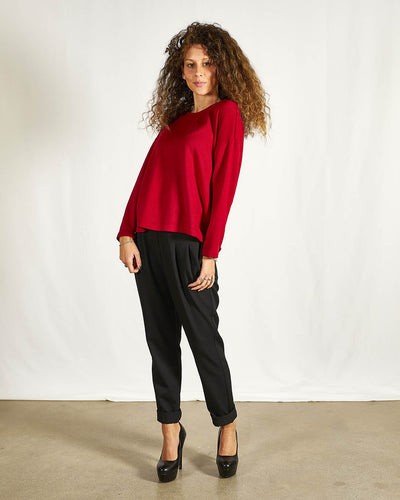 PANTALONE CON PENCES NERO