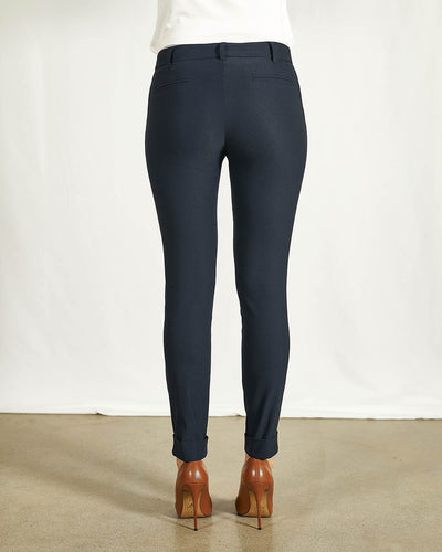 PANTALONE BENGALINA DI VISCOSA BLU