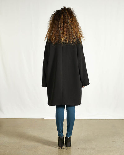 GIACCONE OVERSIZE TINTA UNITA NERO