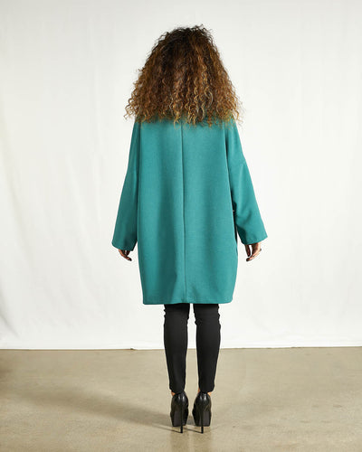GIACCONE OVERSIZE TINTA UNITA VERDE