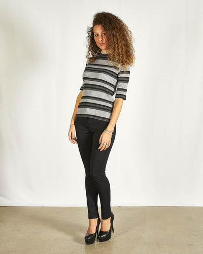 MAGLIA A RIGHE  COLLO ALTO