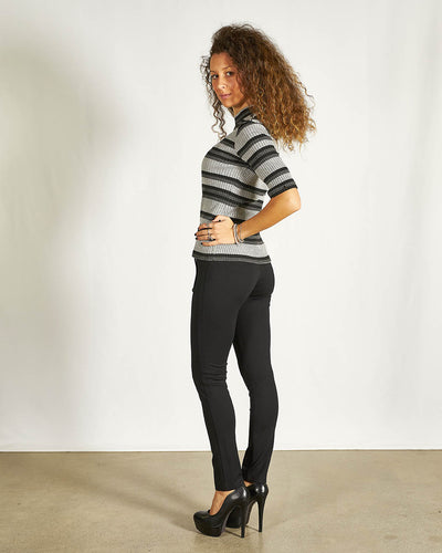 MAGLIA A RIGHE  COLLO ALTO