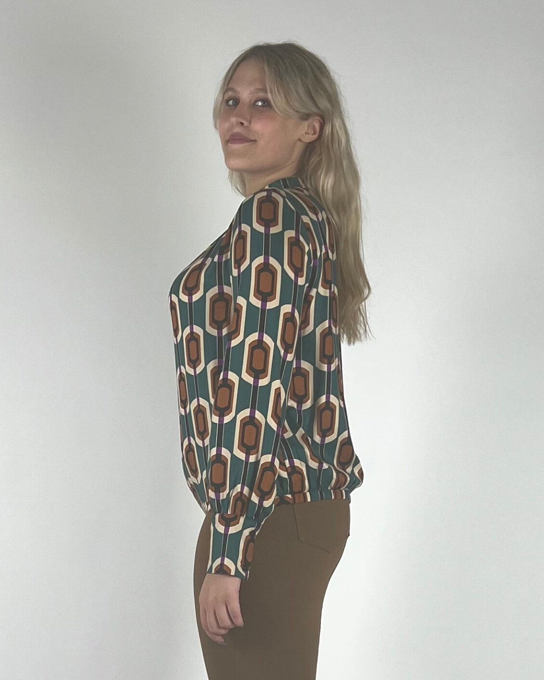 Blusa con deals elastico in vita