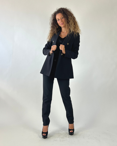PANTALONE CAPRI NERO