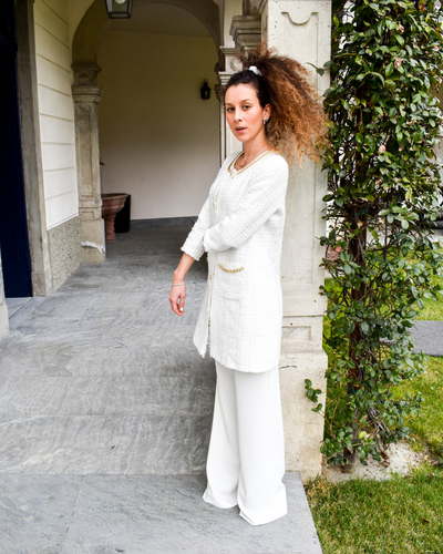 PANTALONE PALAZZO BIANCO