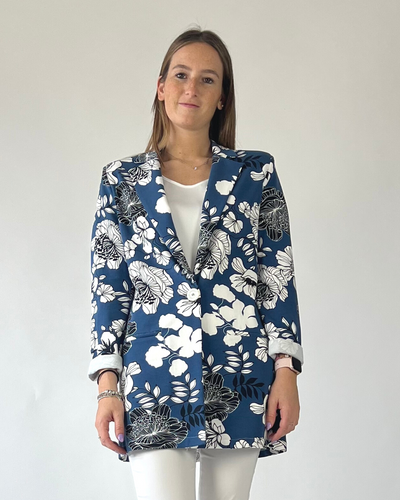 GIACCA FELPA IN FANTASIA FIORE