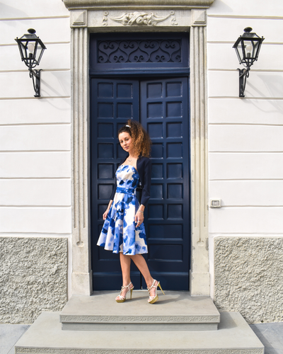 GIACCA CORTA BOLERO BLU