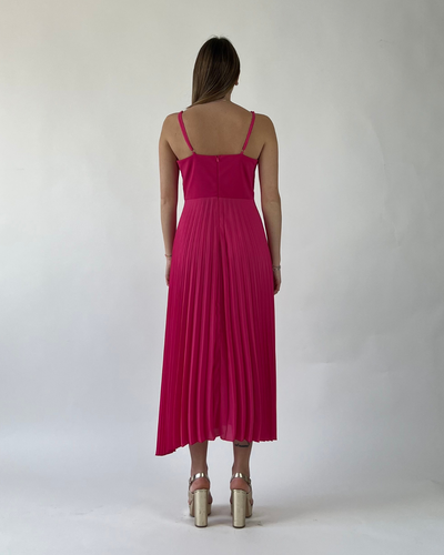 ABITO PLISSE' FUCSIA