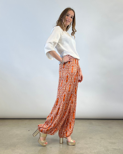 PANTALONE ODALISCA FANTASIA ARANCIO
