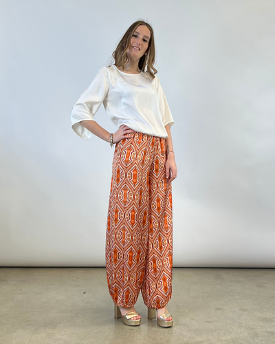 PANTALONE ODALISCA FANTASIA ARANCIO