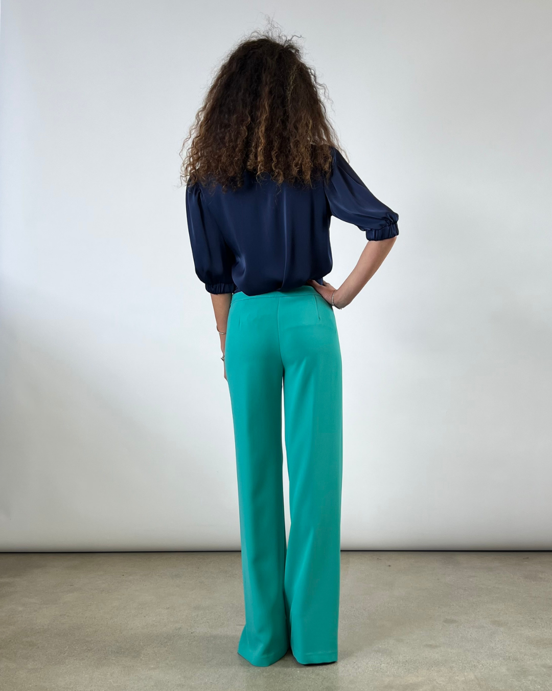 PANTALONE PALAZZO VERDE