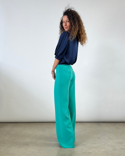 PANTALONE PALAZZO VERDE