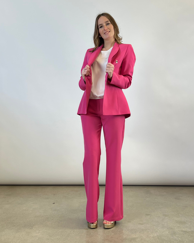 PANTALONE A ZAMPA FUCSIA