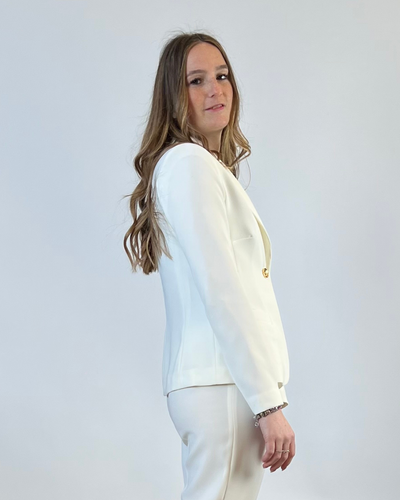 GIACCA MONOPETTO IN CADY BIANCA