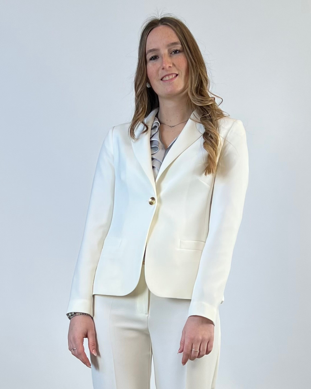 GIACCA MONOPETTO IN CADY BIANCA
