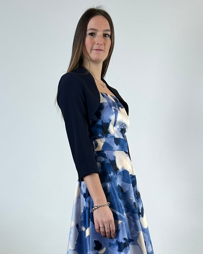 GIACCA CORTA BOLERO BLU