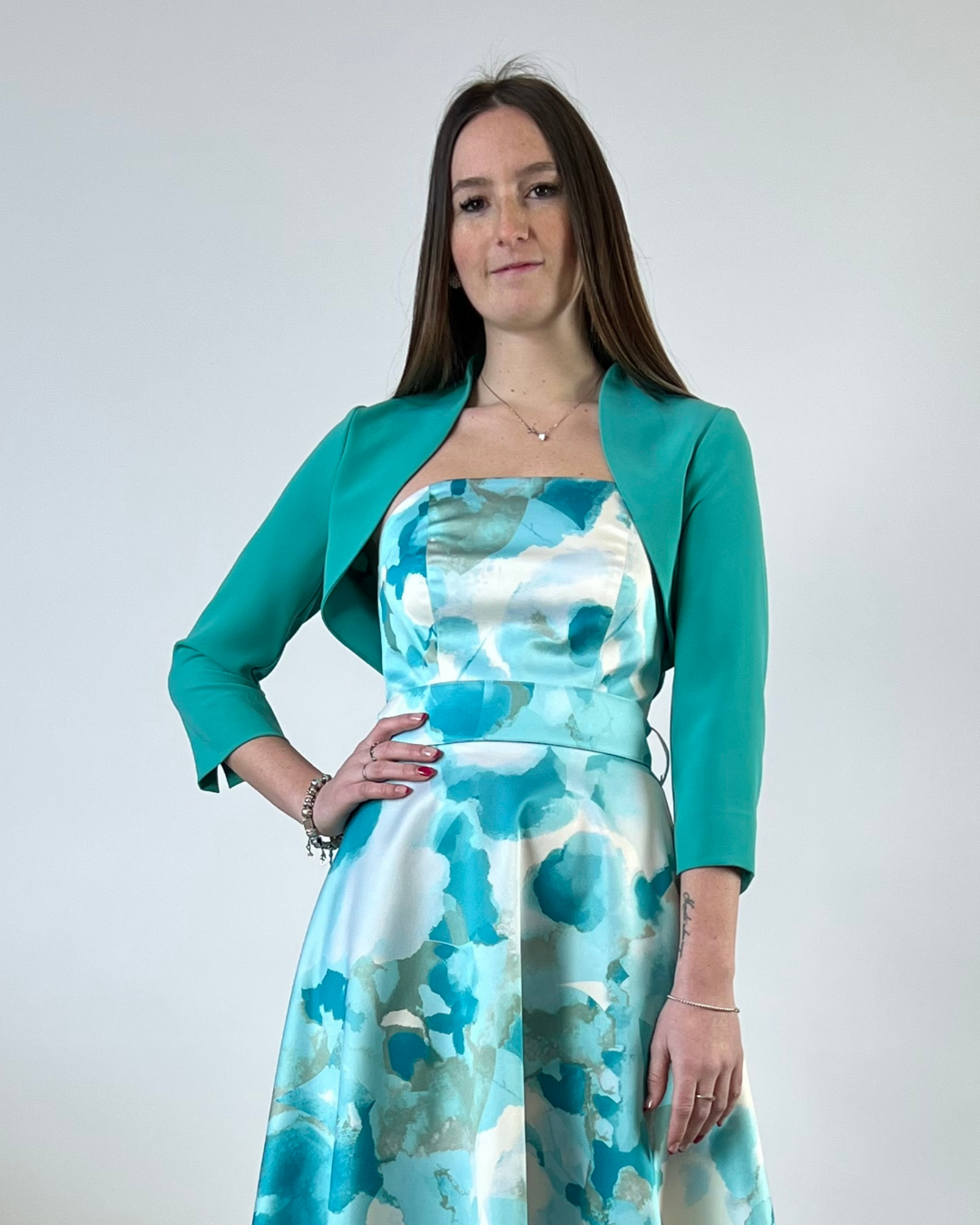 GIACCA CORTA BOLERO VERDE