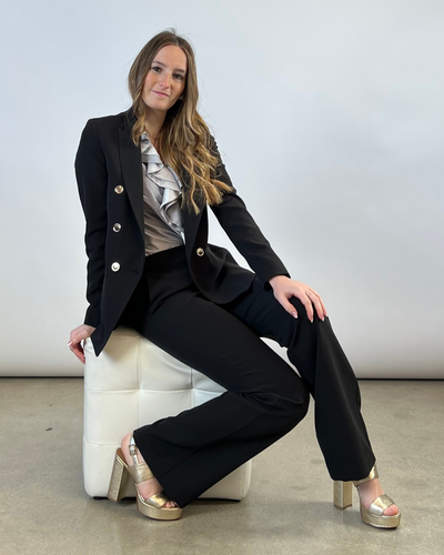 PANTALONE A ZAMPA NERO