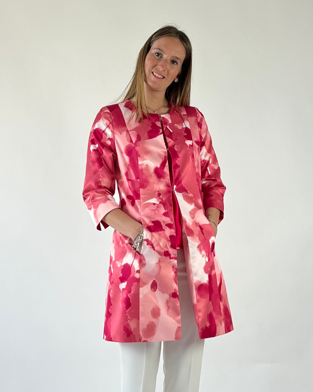 GIACCA CABAN FANTASIA FIORE FUCSIA
