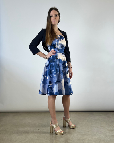 GIACCA CORTA BOLERO BLU