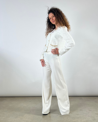 PANTALONE PALAZZO BIANCO