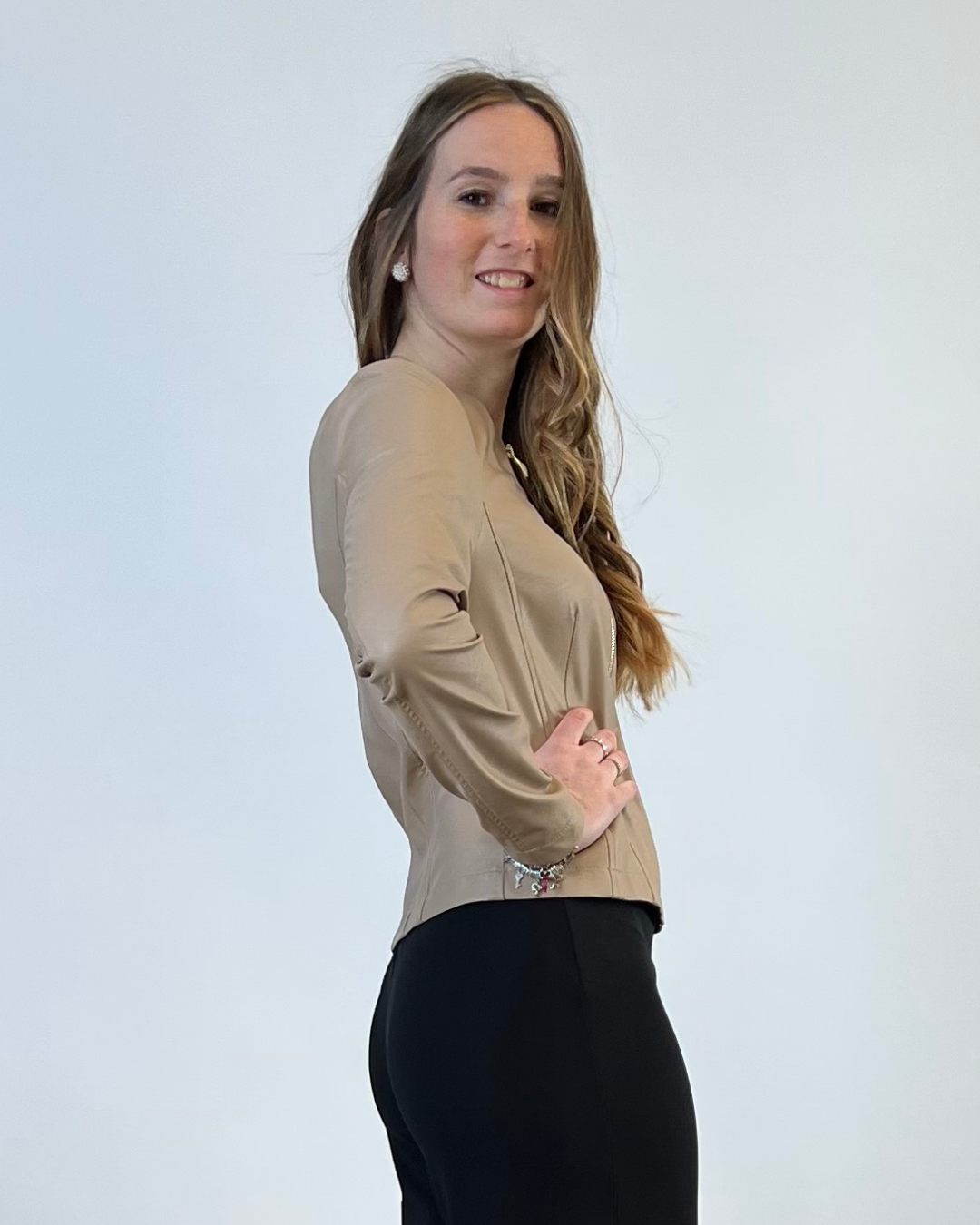 GIACCA IN ECOPELLE BEIGE