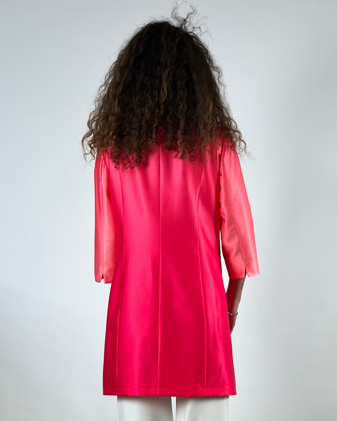 GIACCA CABAN STAMPA DEGRADE' FUCSIA