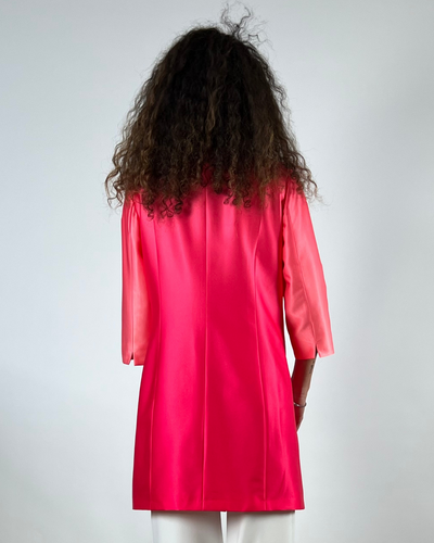 GIACCA CABAN STAMPA DEGRADE' FUCSIA