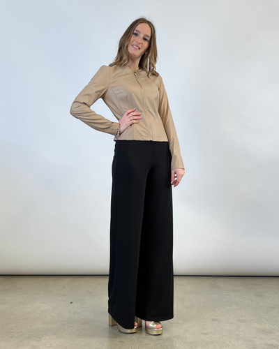 GIACCA IN ECOPELLE BEIGE