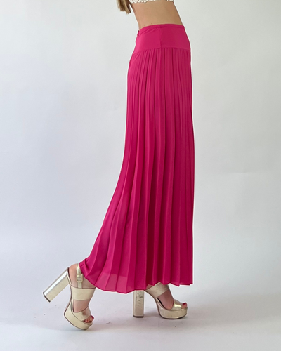 PANTAGONNA PLISSE' FUCSIA