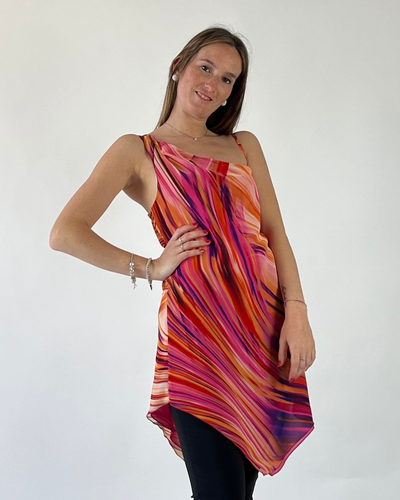 BLUSA IN GEORGETTE FANTASIA MULTICOLOR