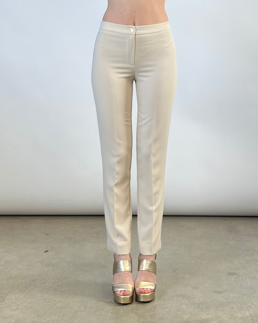 PANTALONE CAPRI IN CADY BEIGE