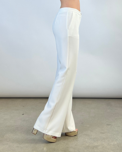 PANTALONE A ZAMPA BIANCO