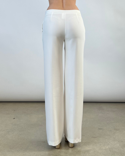 PANTALONE A ZAMPA BIANCO