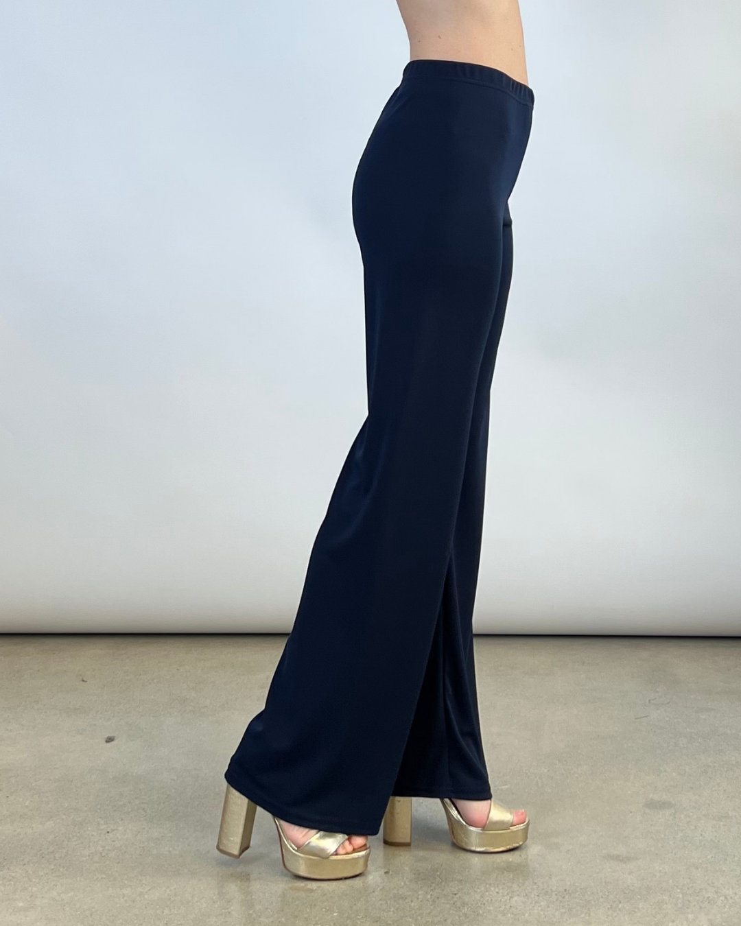 PANTALONE CON ELASTICO IN VITA BLU