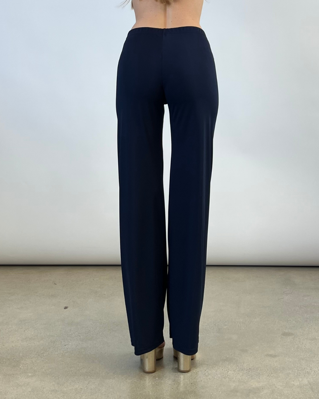 PANTALONE CON ELASTICO IN VITA BLU