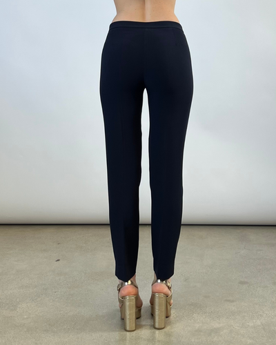 PANTALONE CAPRI IN CADY BLU