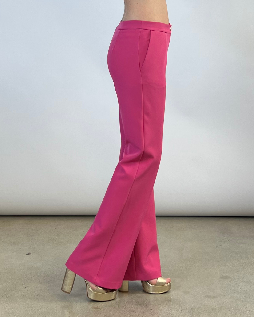 PANTALONE A ZAMPA FUCSIA