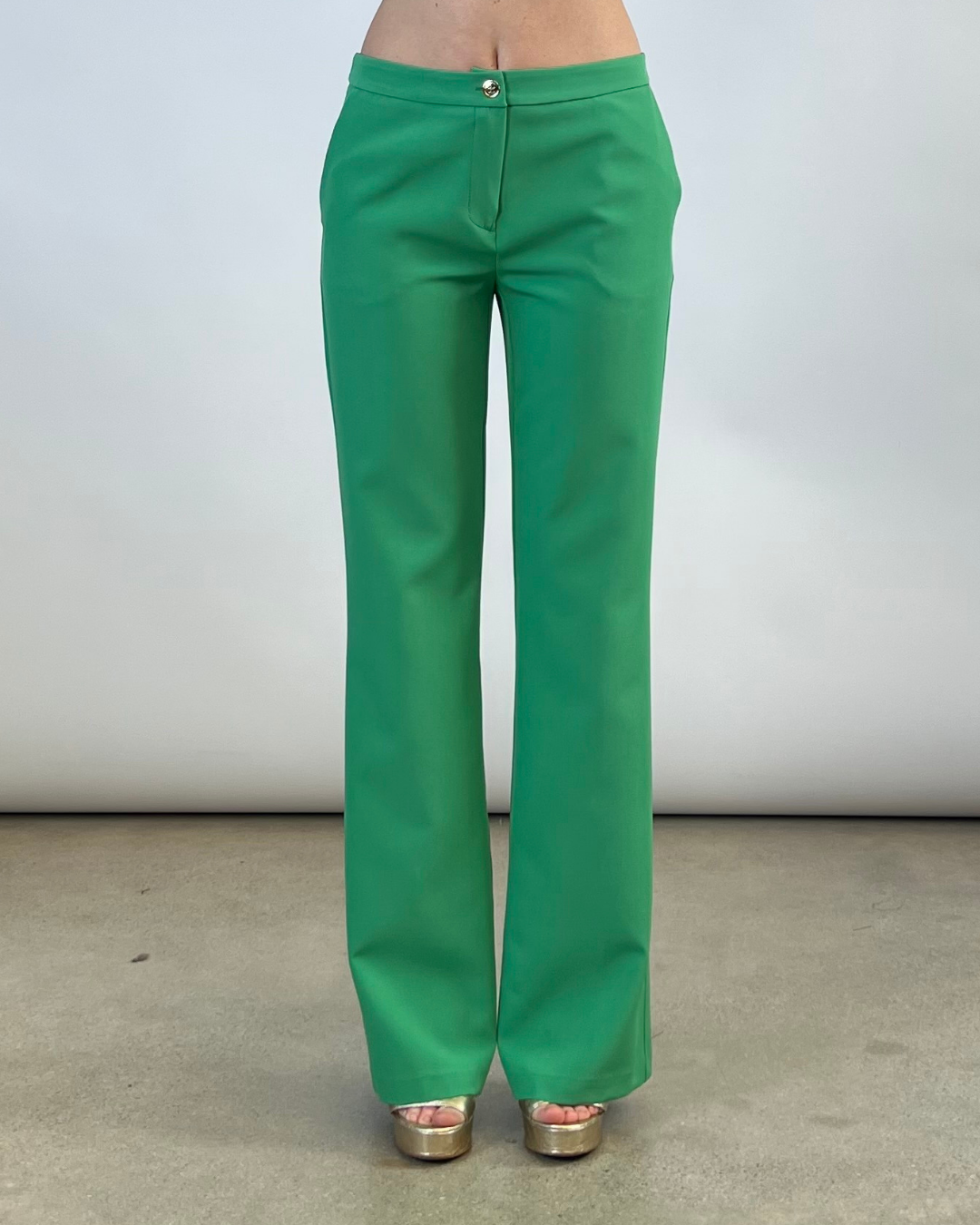 PANTALONE A ZAMPA VERDE